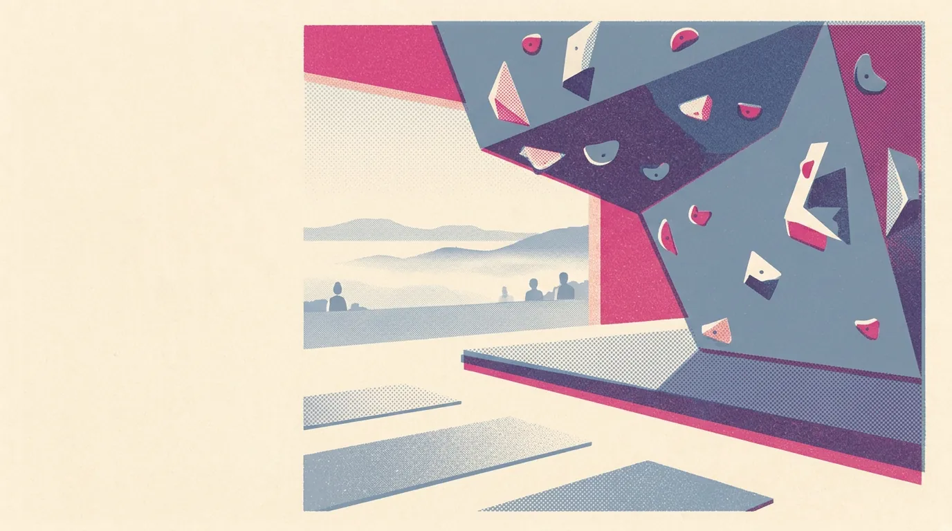 Illustration of fitness studios in the Bay Area